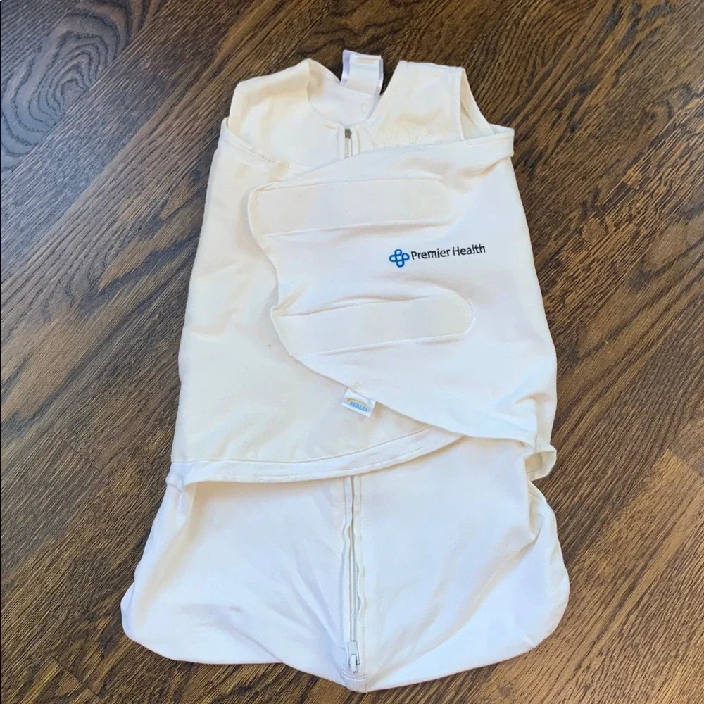 #48 - Halo SleepSack NB Swaddle Gender Neutral Cream Infant Swaddle Newborn (6-12lbs)