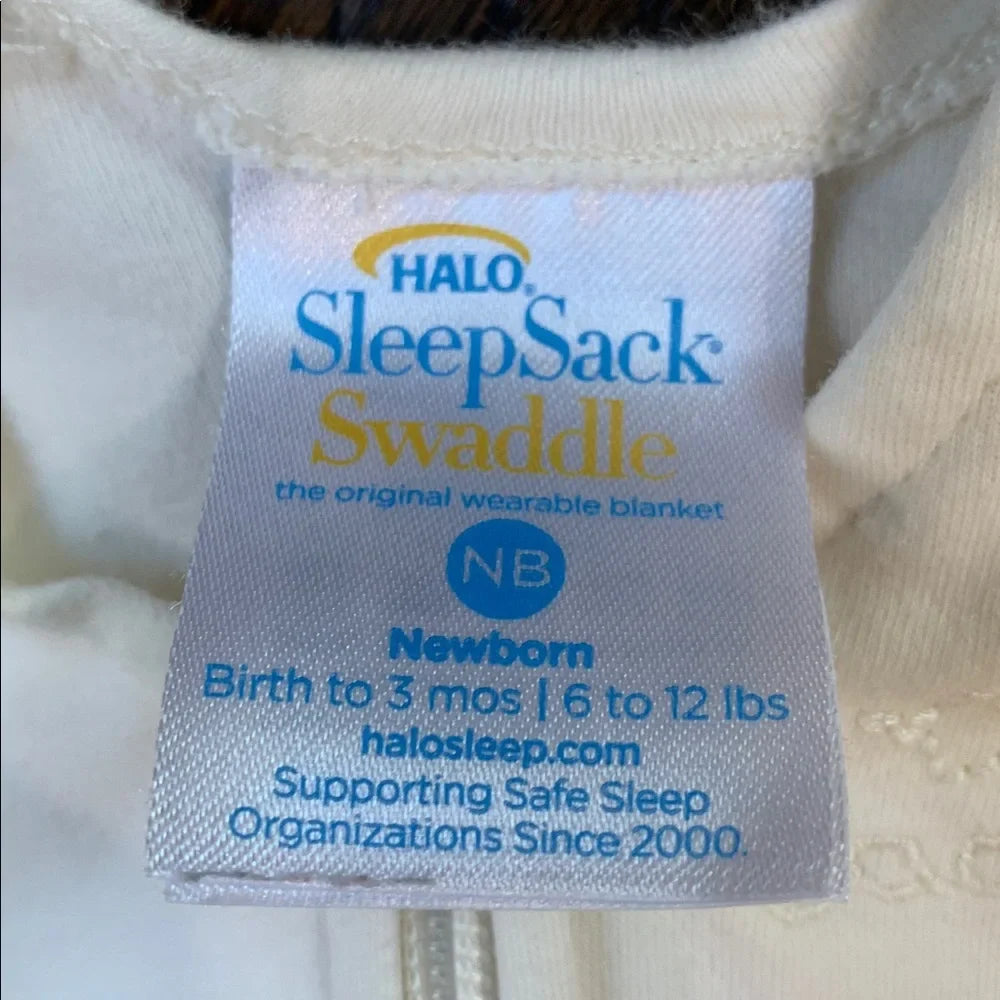 #48 - Halo SleepSack NB Swaddle Gender Neutral Cream Infant Swaddle Newborn (6-12lbs)