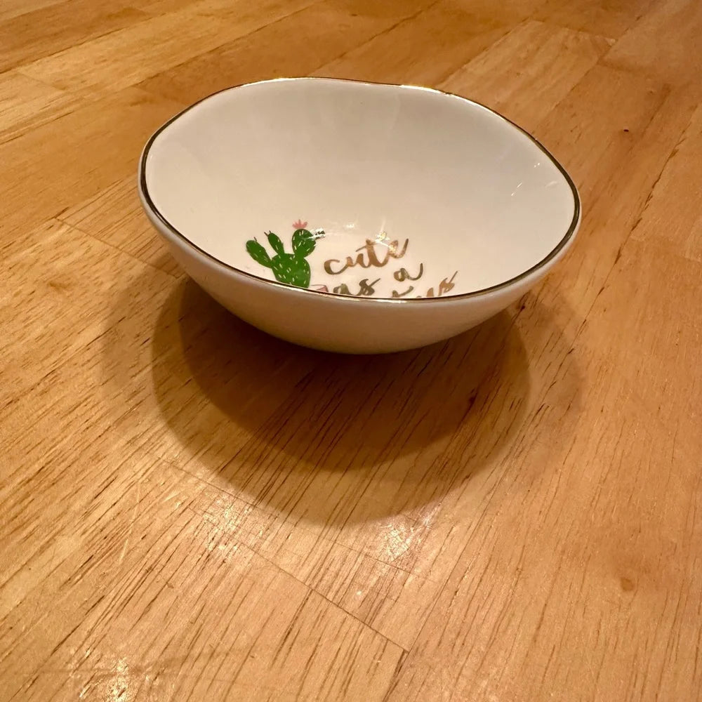 “Cute as a Cactus” Trinket Dish