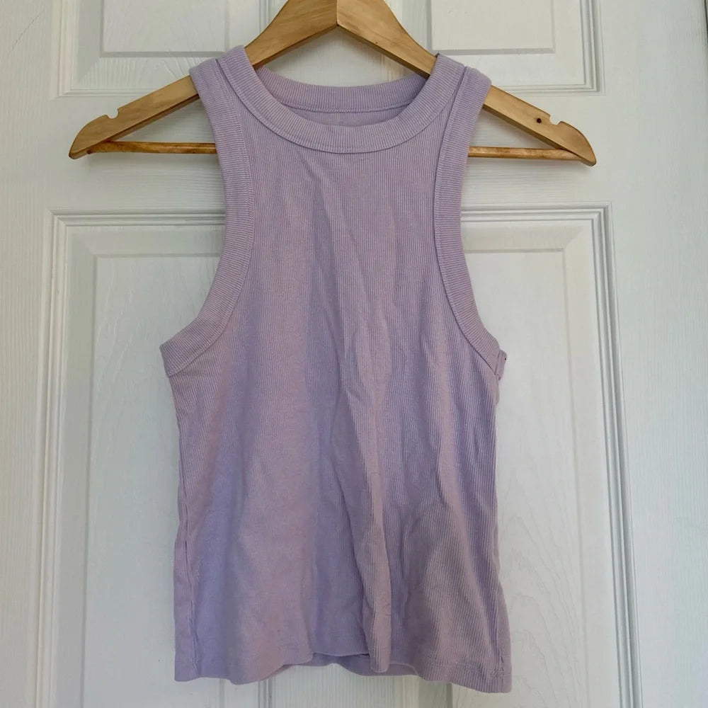Women's Old Navy Ribbed Tank (Lilac, Size S)