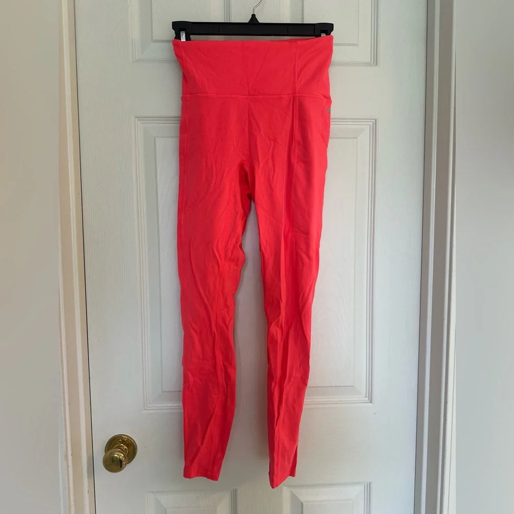 Women's Fabletics Motion365 High-Waisted Leggings – Hot Coral Pink – Size XS