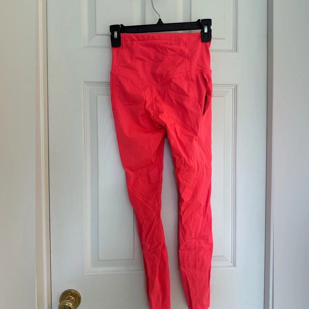 Women's Fabletics Motion365 High-Waisted Leggings – Hot Coral Pink – Size XS