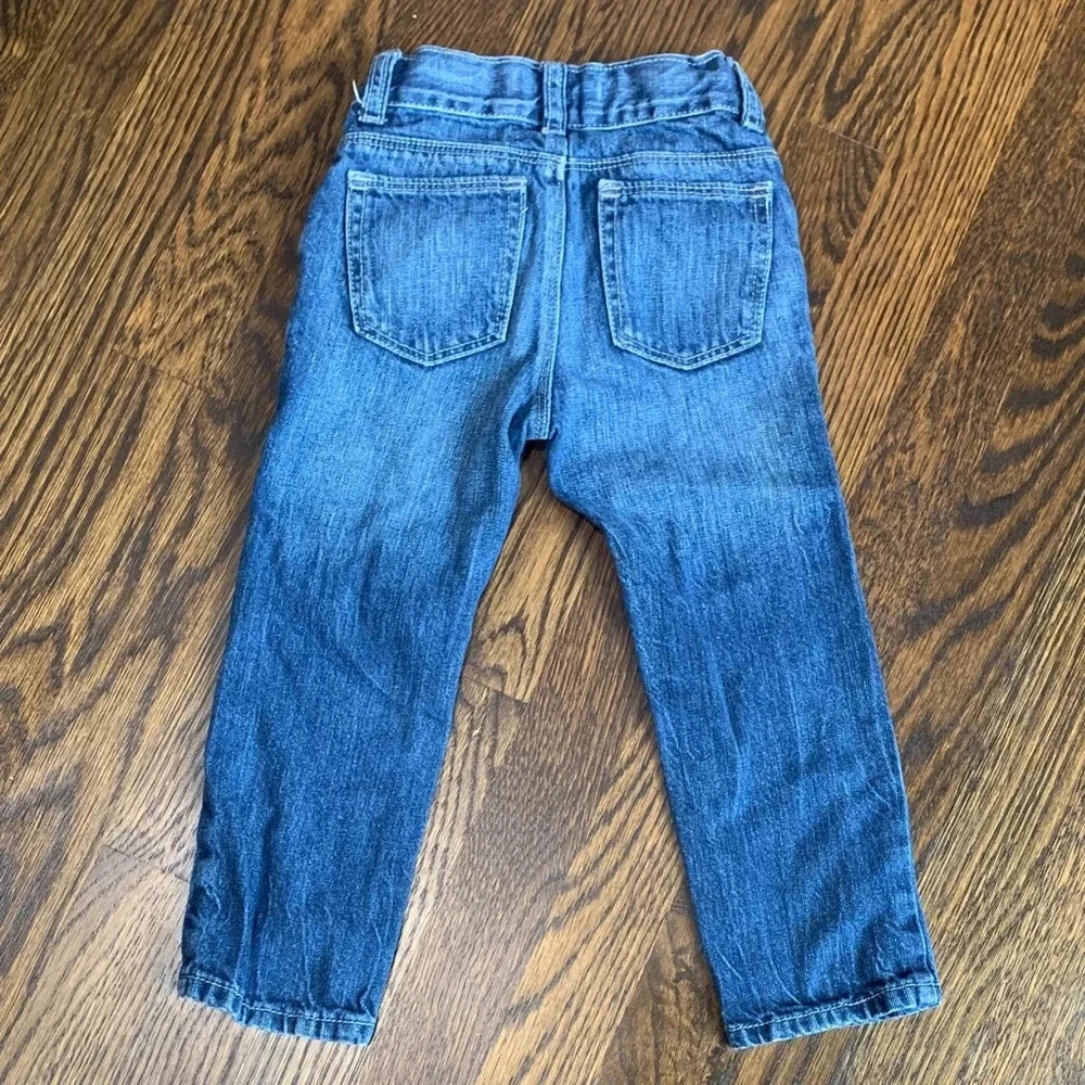 #48 - Old Navy Slouchy Skinny Blue Denim Jeans for Kids - 3T