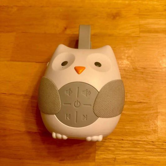 Skip Hop Owl Baby Sound Machine | Portable White Noise | Gray & White