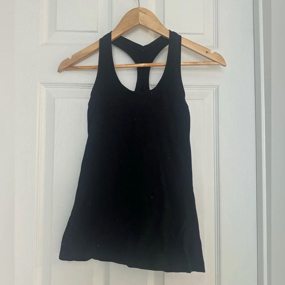 Women's Lululemon Black Racerback Tank Top – Size XS