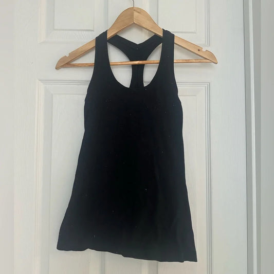 Women's Lululemon Black Racerback Tank Top – Size XS