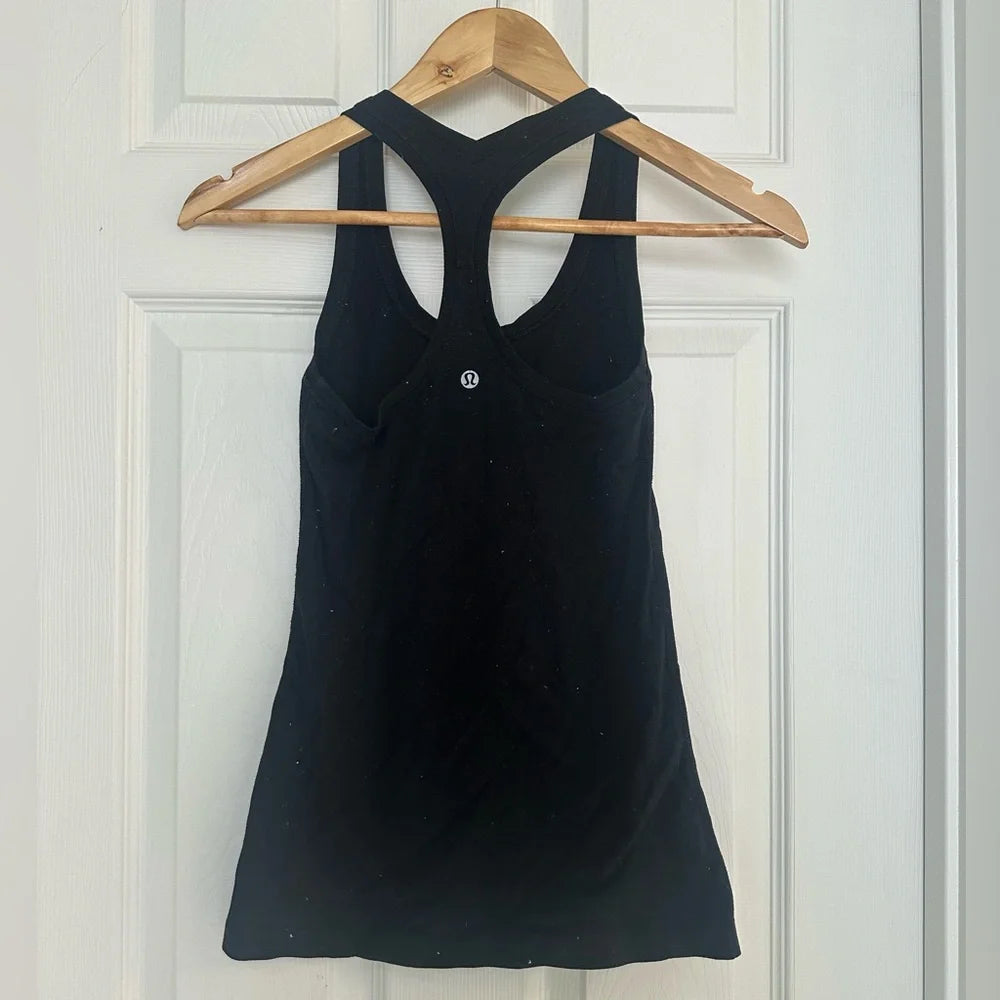 Women's Lululemon Black Racerback Tank Top – Size XS