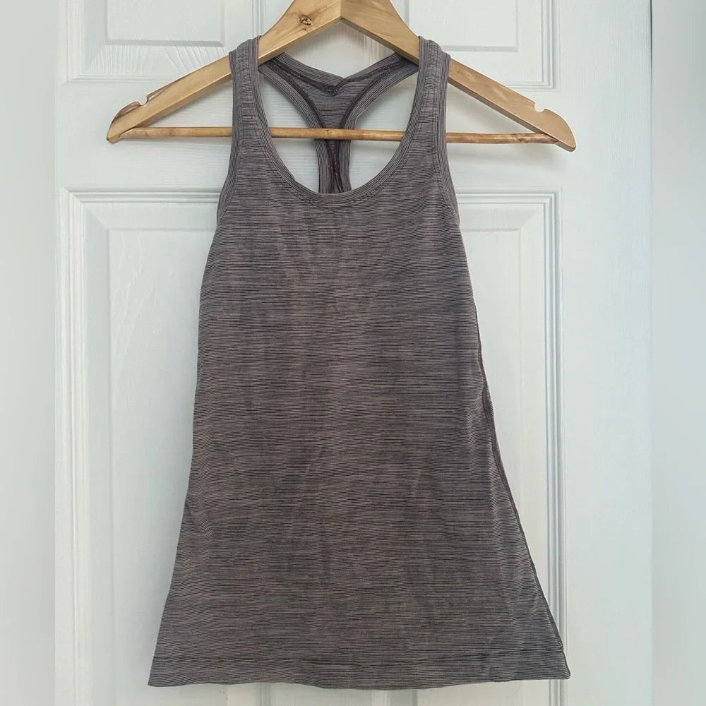 Women's Lululemon Purple Print Racerback Tank Top – Size XS