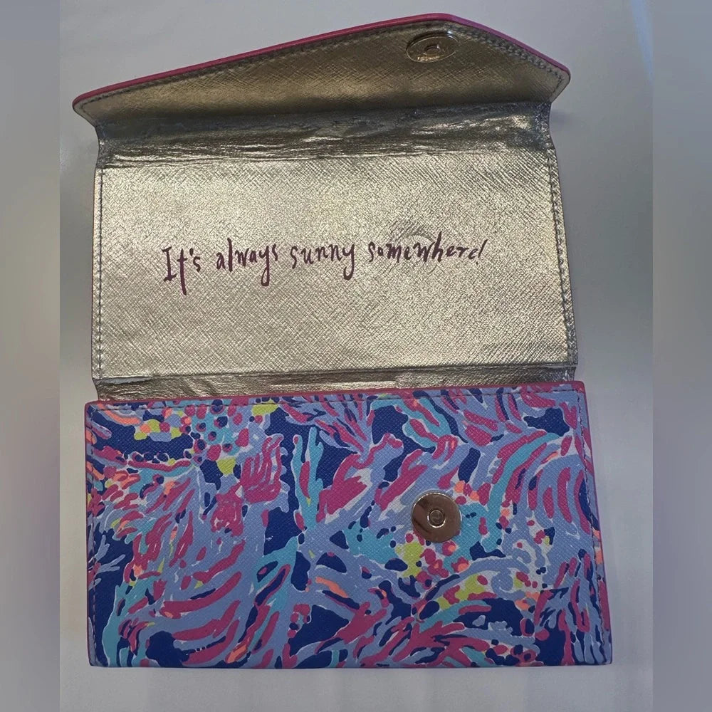 Women's Lilly Pulitzer Envelope Colorful Glasses Case