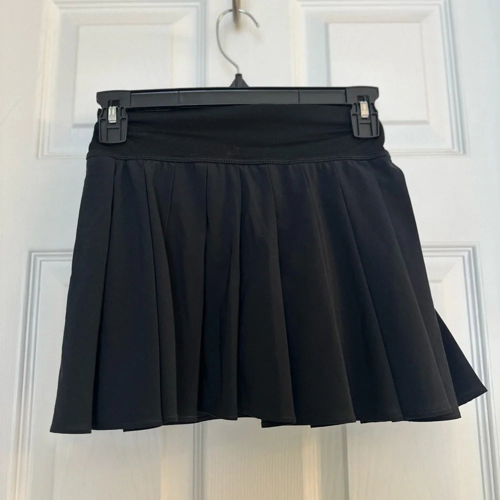 Women's OFFLINE by Aerie Real Me Black Tennis Skort - Size XS
