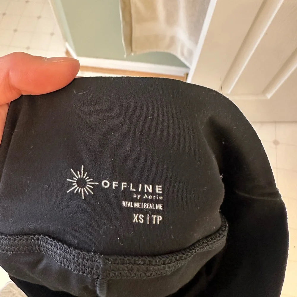 Women's OFFLINE by Aerie Real Me Black Tennis Skort - Size XS