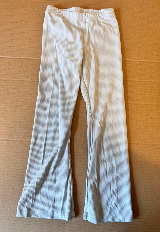 #176 - Old Navy girls light blue ribbed flare leggings | S