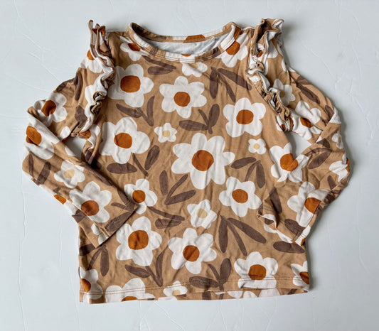 #43 Little Sleepies Play Longsleeve Tee Girls 3T EUC