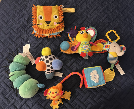 #211 REDUCED Lion/Peacock Soft Toy Bundle