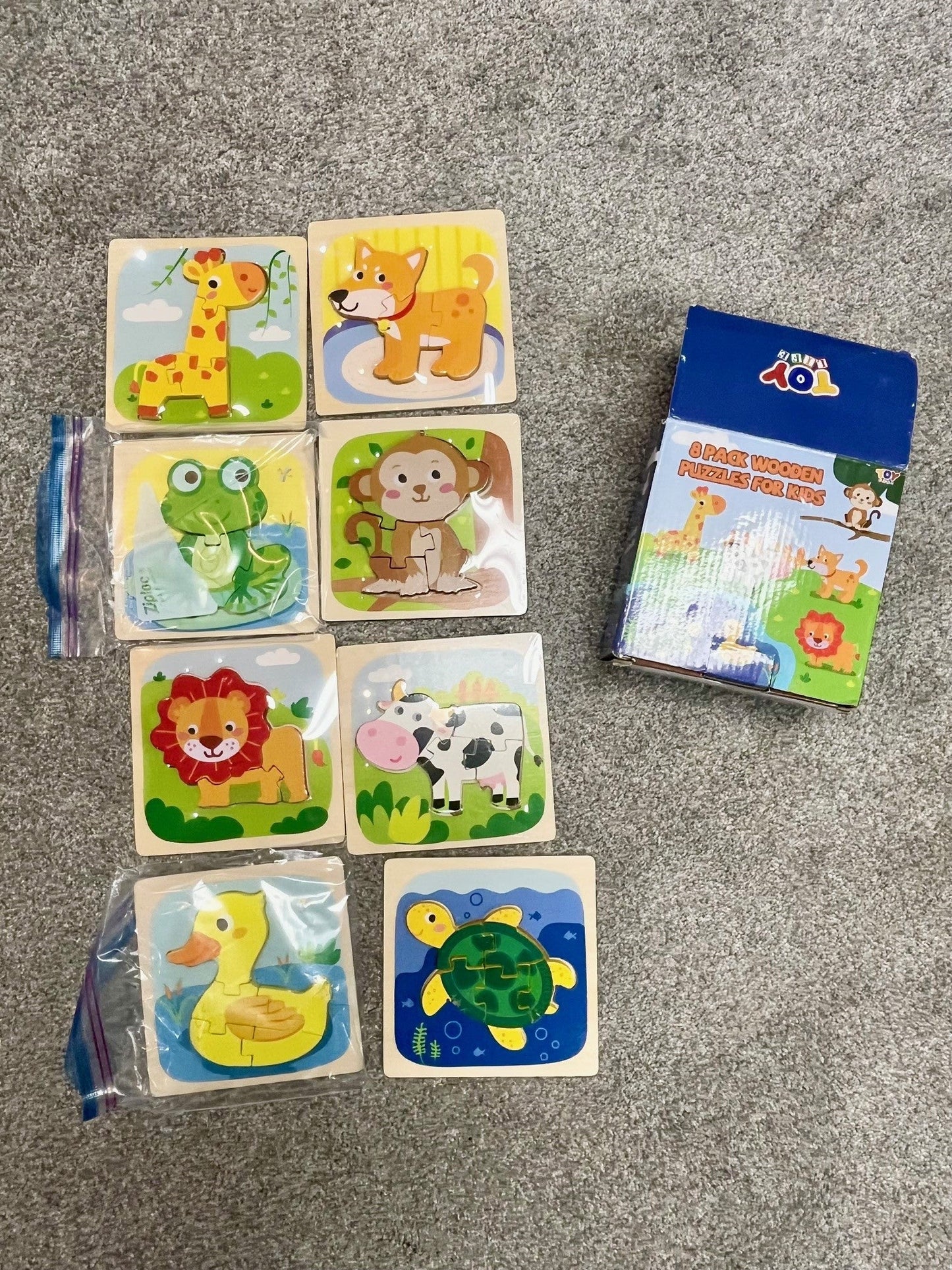 #43 Little Animal Puzzles (8) most NWT