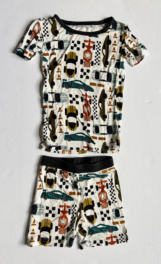 #43 Little Sleepies Fast Lane Short Pajamas Boys 3T VGUC