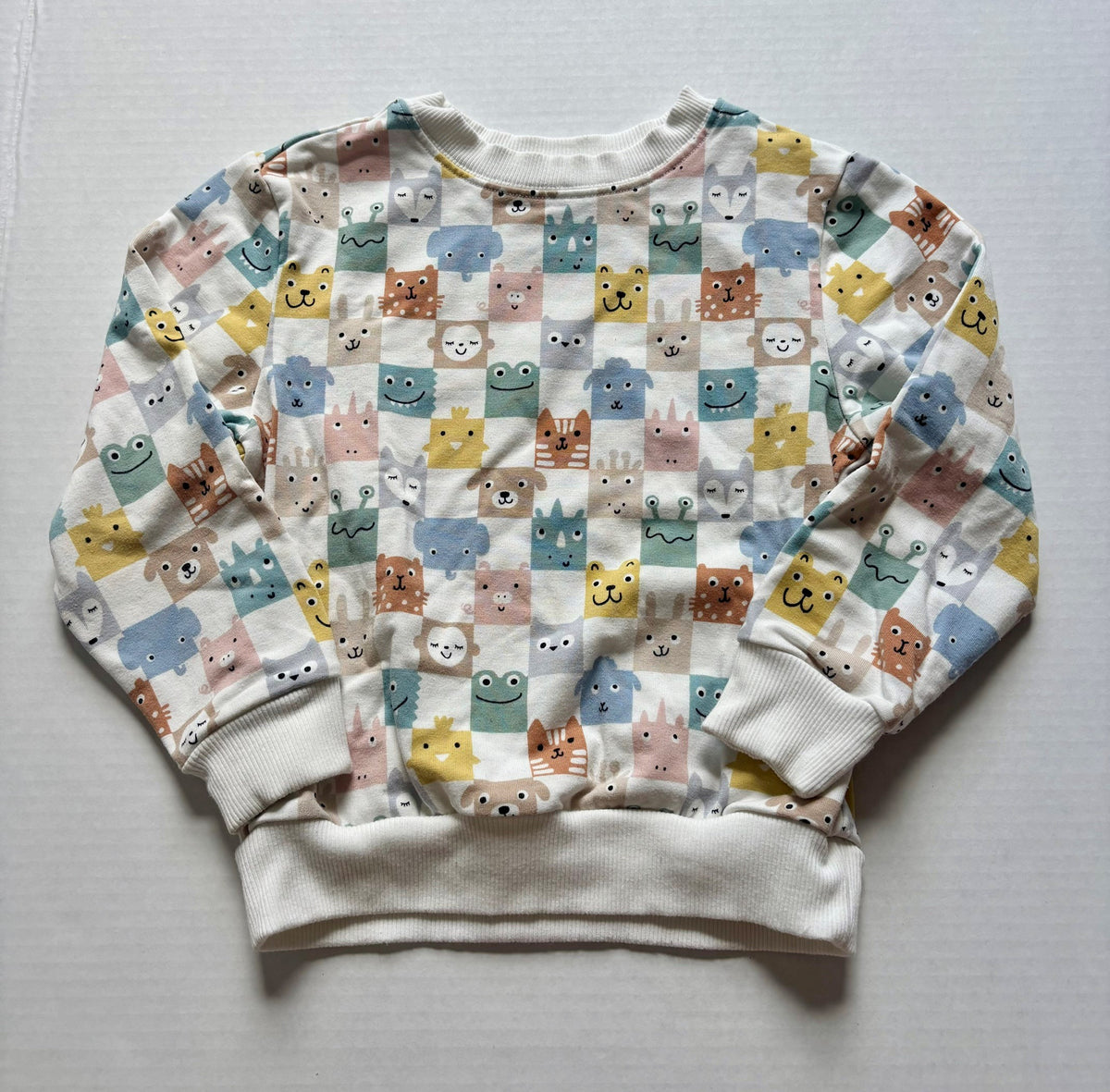 #154 Little Sleepies Play Sweatshirt Girls 3T EUC