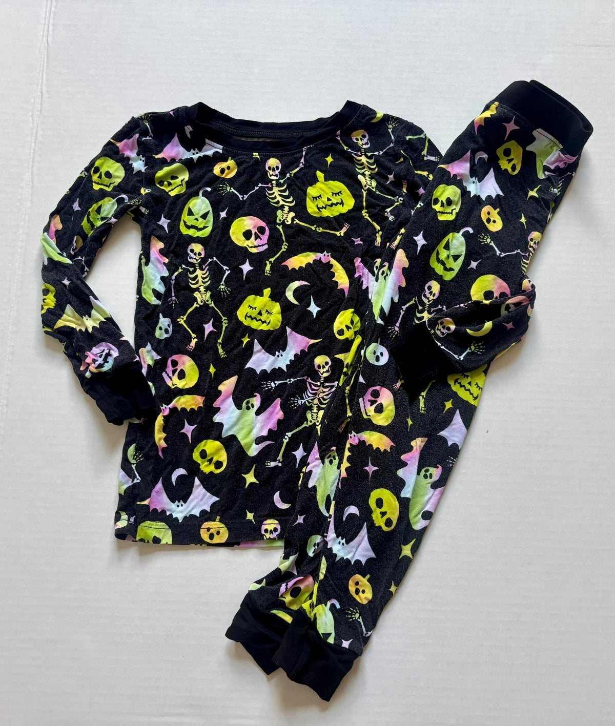 #154 Little Sleepies Halloween Pajamas Girls 3T VGUC