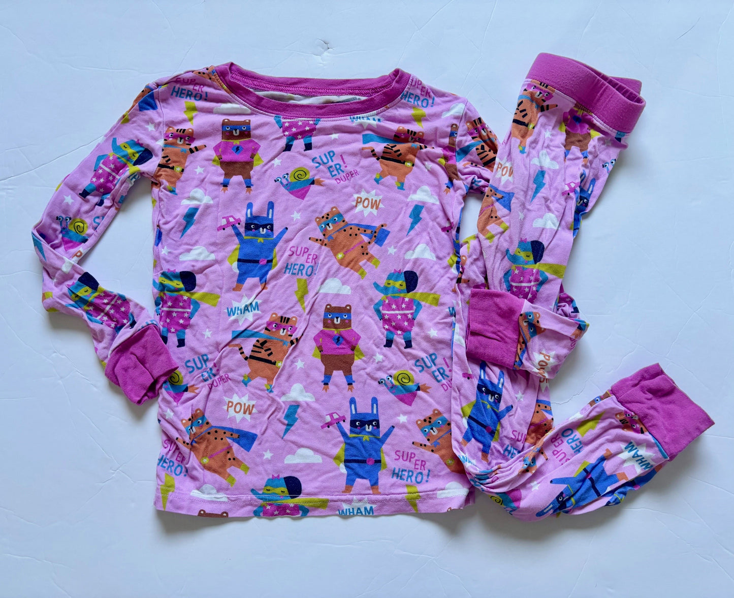 #43 Little Sleepies Sleepy Heroes Girls 3T GUC