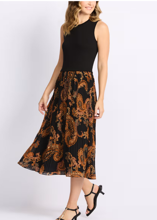 #43 Les Serein (Stitch Fix) Mixed Media Dress Women's XL NWT