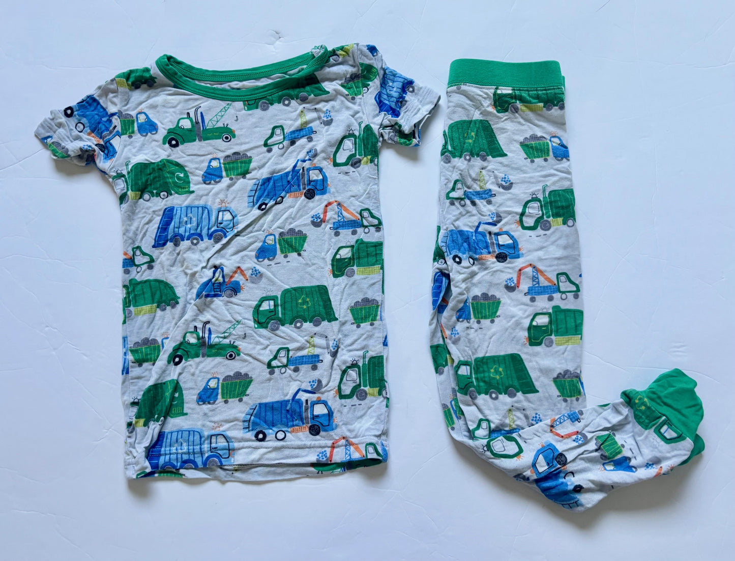 #43 Little Sleepies Clean Up Crew Pajamas Boys 3T GUC