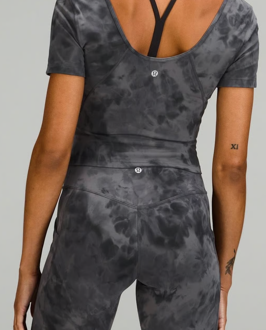 Seller #193 New-with-Rip-Tag Lululemon Women's Size Medium Diamond Dye Pitch Grey Graphite Grey Align Top