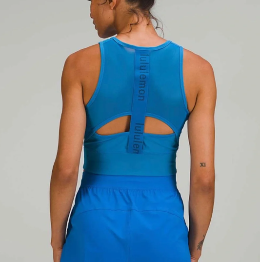 Seller #193 NWT RARE Lululemon Women's Size 8 Poolside Mesh-Back Cropped Training Tank