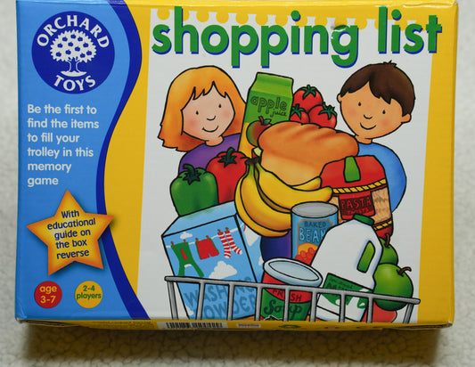 #31 Shopping List Matching Game, Complete