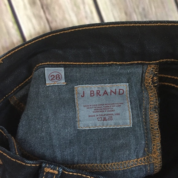 19- J Brand Jeans Dark Wash Straight Jean Size 28