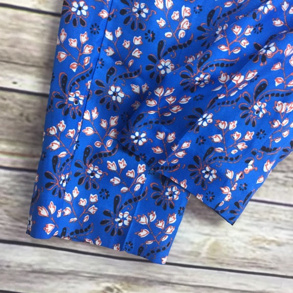 J. Crew Cropped Pant in Vintage Scarf Print (Size 0) PPU 45230
