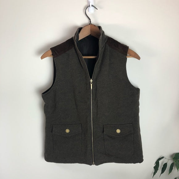 19 - Lauren Ralph Lauren Petite Reversible Vest Small/Petite