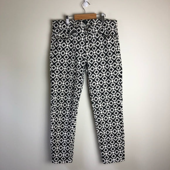 19 - J. Crew Factory Printed Skinny Jean Size 29