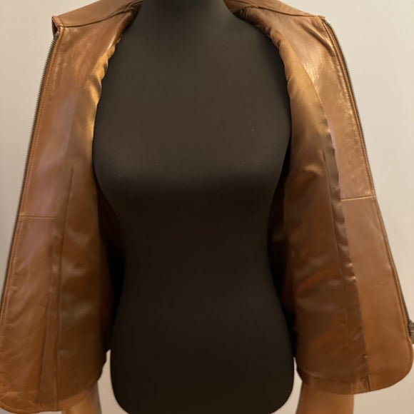 Ann Taylor Leather Jacket size XS