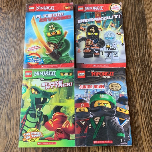 #181 LEGO Ninjago Junior Novel Book Set (4 books) *REDUCED*
