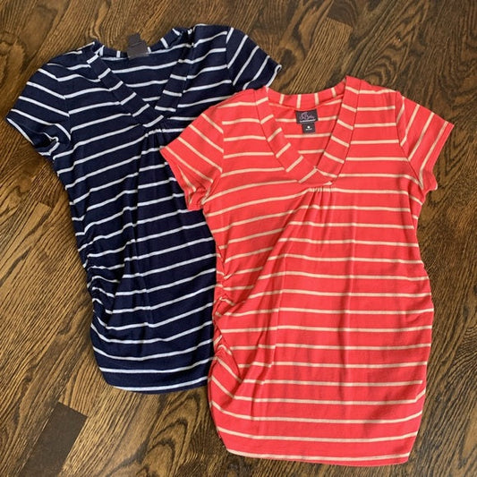 #181 - Oh Baby Soft Maternity Set of Tees- Medium
