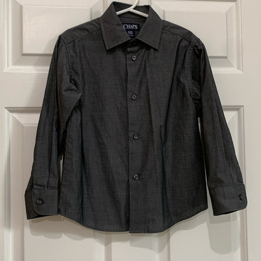 #181 - Like New Chaps Boys Gray Button Up Shirt - XS