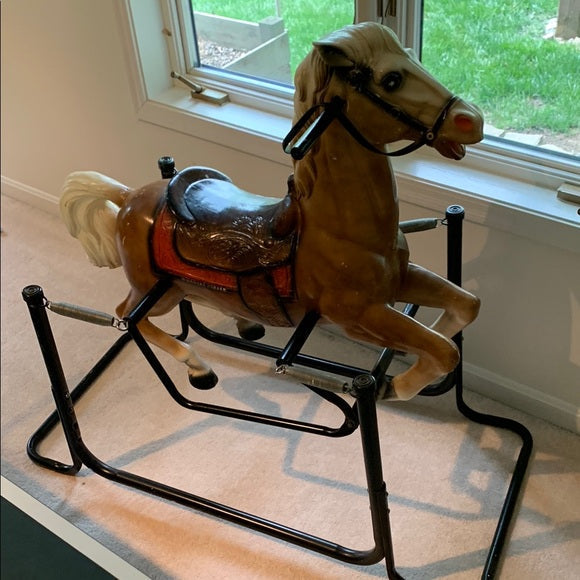 #181 - PPU ONLY 45242 -  Vintage Antique Spring Rocking Horse *REDUCED*