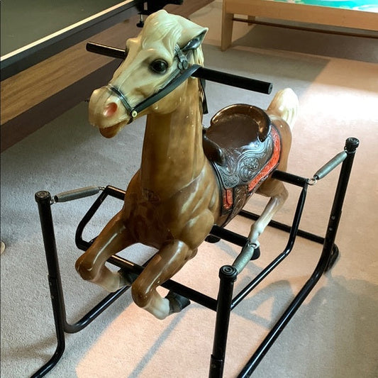 #181 - PPU ONLY 45242 -  Vintage Antique Spring Rocking Horse *REDUCED*