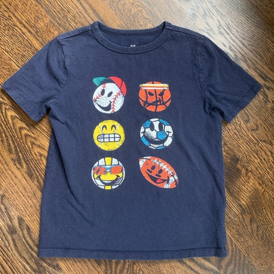 #181 - Gap Kids Navy Graphic T-Shirt - Small