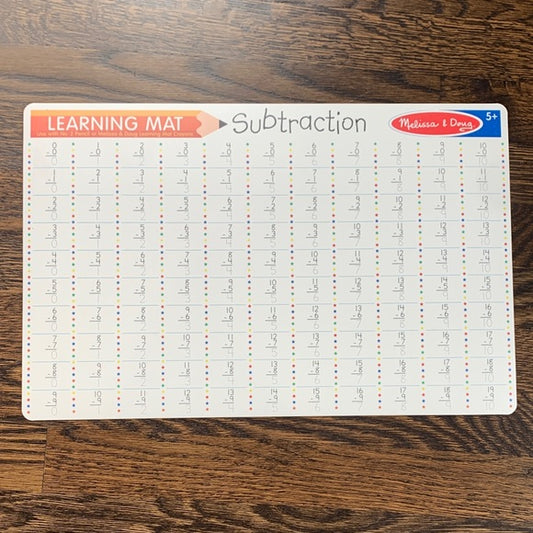 #181 - Melissa & Doug Subtraction Learning Mat (1 of 2)