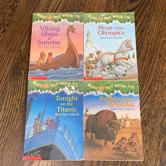 #91 - Magic Tree House Book Set - #15, 16, 17, 18