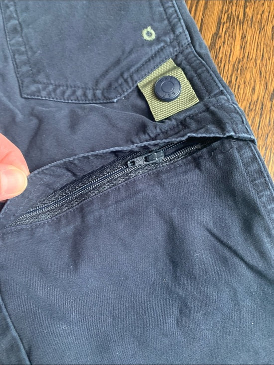 #151 - Boys Navy Utility Cargo Shorts - 12-18mo