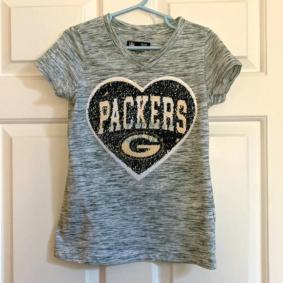 PPU Montgomery NFL Green Bay Packers Girls Shirt - Size 10/12