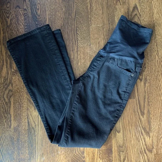 #181 EUC Gap Maternity Black Denim - Baby Boot - 6 Maternity