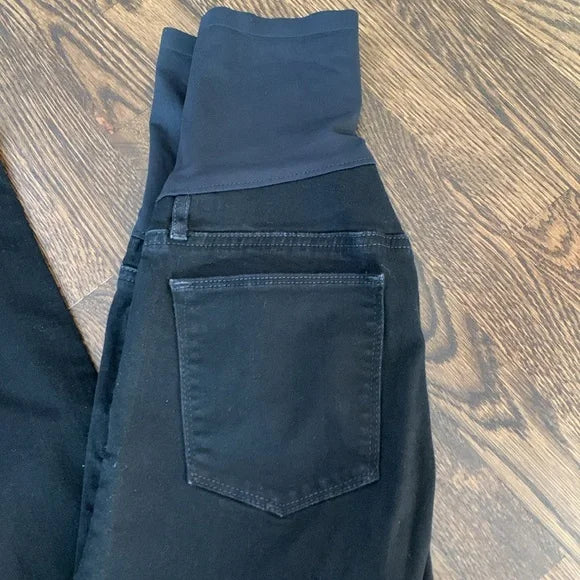 #181 EUC Gap Maternity Black Denim - Baby Boot - 6 Maternity