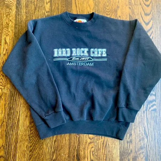 #181 - Vintage Hard Rock Cafe Amsterdam Sweatshirt - Adult Medium