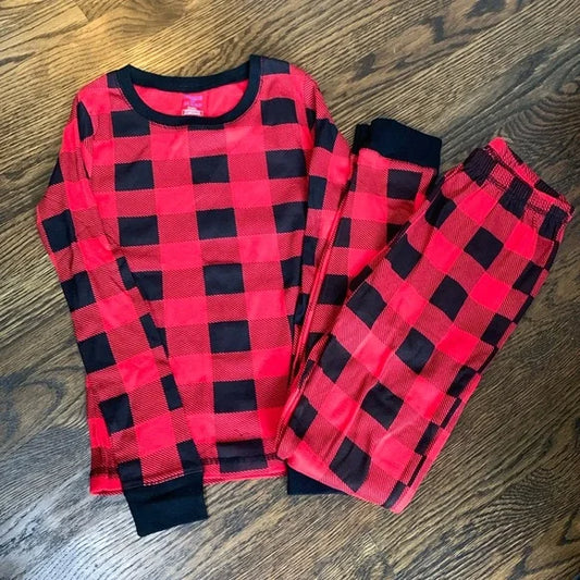 #181 - NWT Winter Buffalo Check Boys Pajamas PJ Set - 10/12