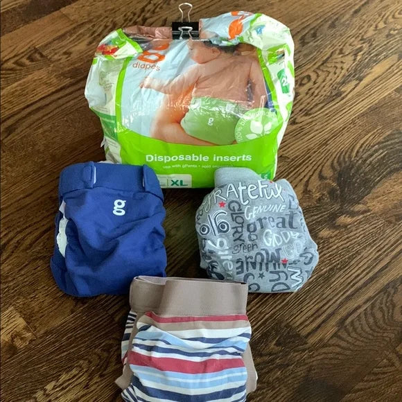 #89 - Set of G Diapers Cloth Diapers and Partial Bag Disposable Inserts
