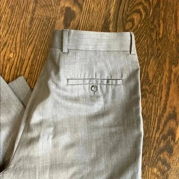 #181- Men's Warehouse Pronto Uomo Gray Dress Pants - Size 35 Waist