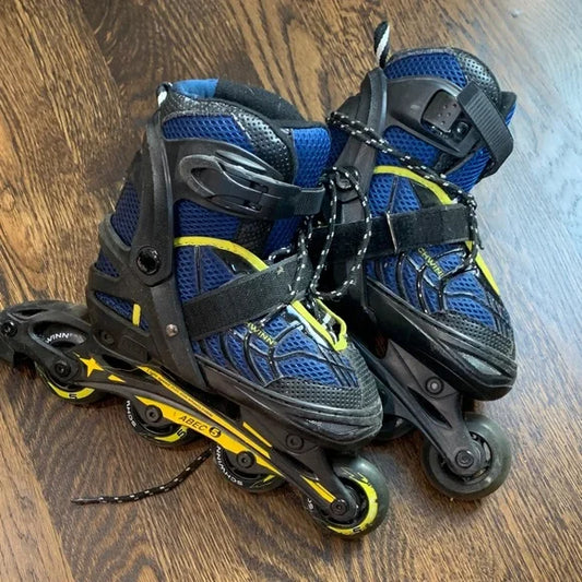 #181 -  Schwinn Blue and Black Inline Roller Skates - child's Size 1-4